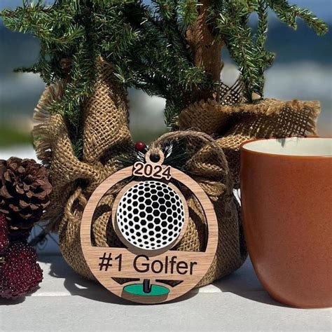 Golf Ball Ornament Etsy