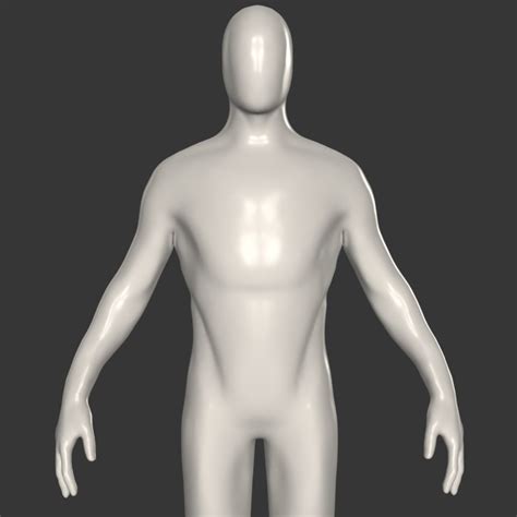 D Rigged Male Base Mesh Turbosquid