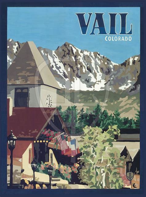 Vail Colorado Series The Bungalow Craft By Julie Leidel Etsy