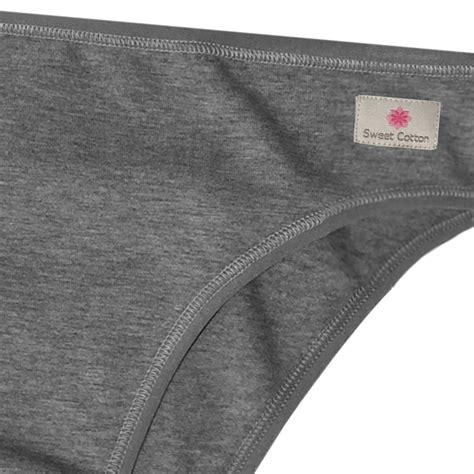 Bikini Alto Sweet Cotton De Algod N Con Elastano Pack X Gris