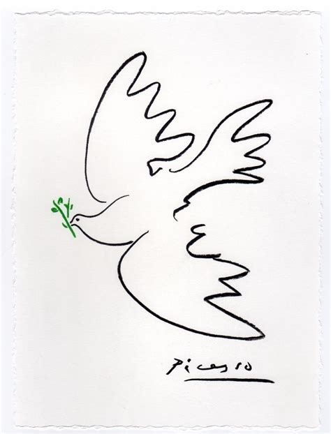 Pablo Picasso Drawing Dove Of Peace 1860927685