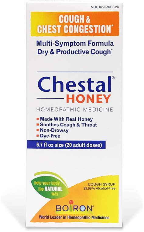 Buy Boiron Chestal Honey Adult Cough Syrup 67 Ounce Homeopathic