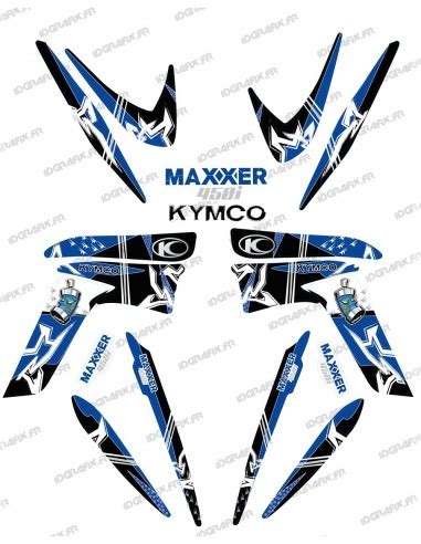 Kit D Coration Street Bleu Idgrafix Kymco Maxxer Idgrafix