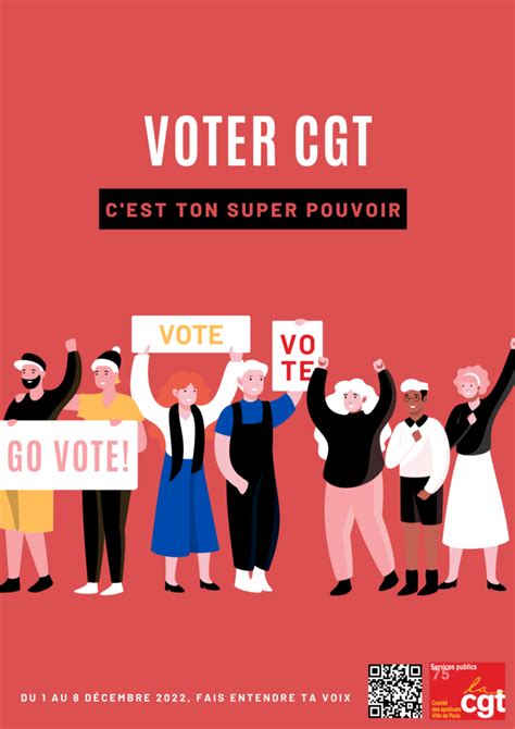 ÉLECTIONS PROFESSIONNELLES Du 1er au 8 décembre 2022 je vote CGT