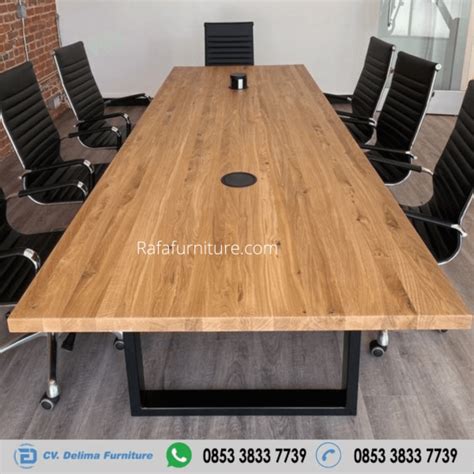 Harga Meja Rapat Kantor Kayu Jati Join Minimalis