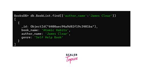 Mongodb Find Document Using Llection Find Method Scaler Topics