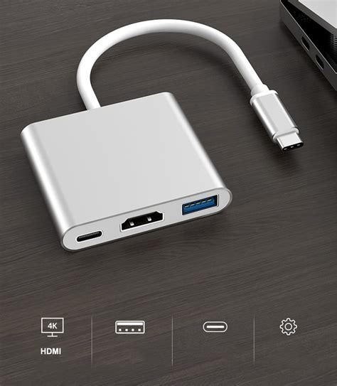 Hub Przej Ci Wka Adapter W Usb C Hdmi K Hz