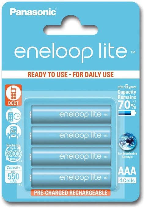 Panasonic Eneloop Lite R03 AAA 550mAh 4 Szt Blister BK 4LCCE 4BE