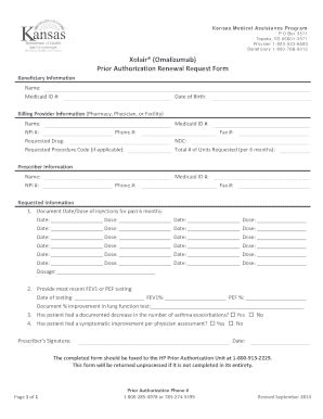 Fillable Online Kdheks Prior Authorization Renewal Request Form