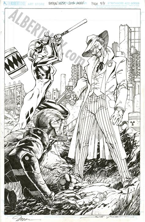 Albert Moy Original Comic Art Batman Hush 20th Anniversary By Jim Lee