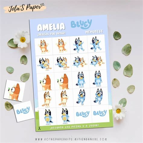 Juego De La Memoria BLUEY Comprar En Jotas Paper Kits