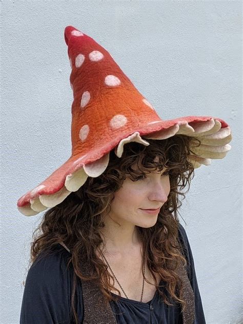 Whimsical Mushroom Hat Mushroom Costume Stuffed Mushrooms Mushroom Hat