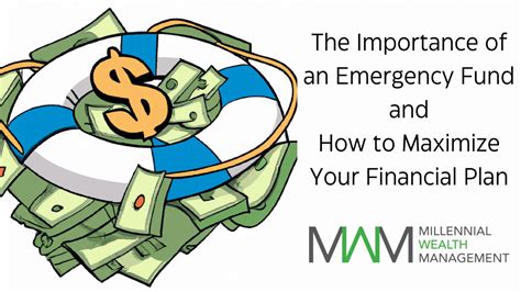 The Importance Of An Emergency Fund Millennial Wealth Management