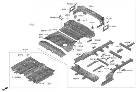 69100 S8500 Genuine Hyundai PANEL ASSY BACK