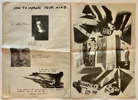 Sex Pistols Anarchy In The UK Tour Newspaper Program Aka Anarchy No Designed By