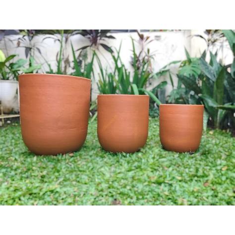 Jual Pot Terakota Gerabah Terracotta Kapsul Besar Shopee Indonesia