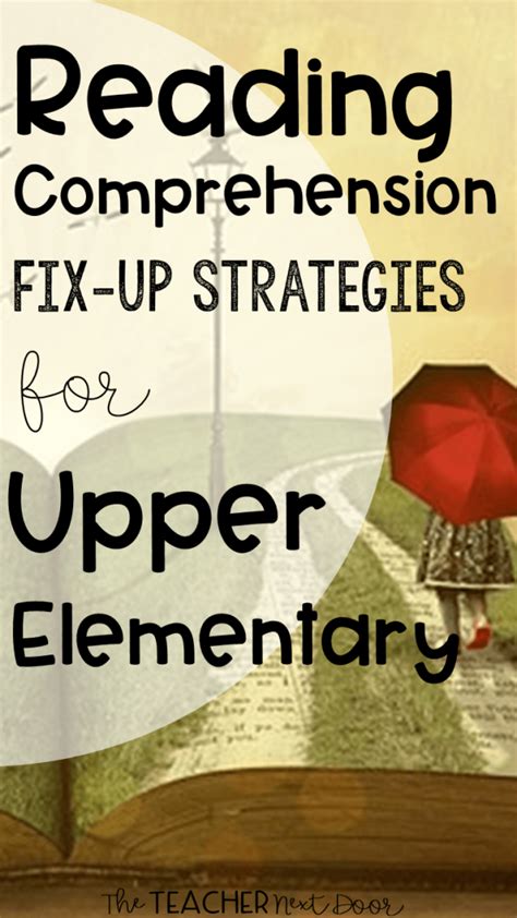 Reading Comprehension Fix Up Strategies For Upper Elementary The