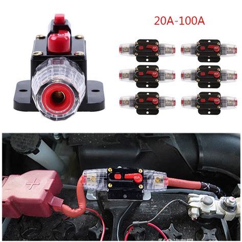 Buy Dc V Inline Circuit Breaker Car Auto Audio Solar Energy