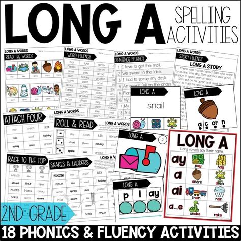 Long A Vowel Teams Worksheets Activities And Games 2nd Grade