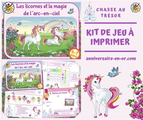 Chasse Au Tr Sor Licorne Gratuite Imprimer Primer