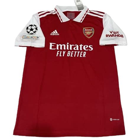 Jual BAJU BOLA JERSEY ARSENAL HOME FULL PATCH UCL 2022 2023 Shopee