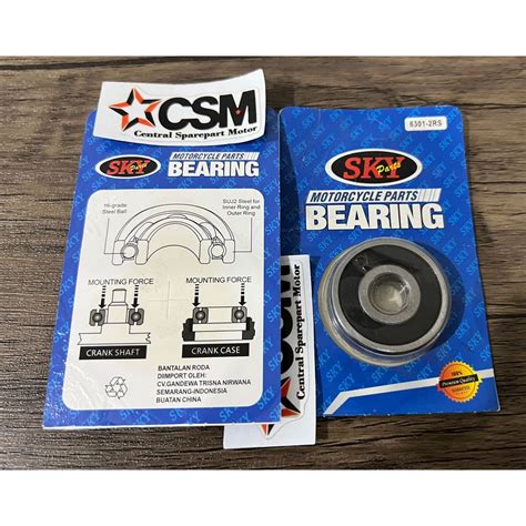 Jual BEARING 6203 2RS LAKER LAHAR TUTUP KARET PINTU GEAR MOTOR YAMAHA