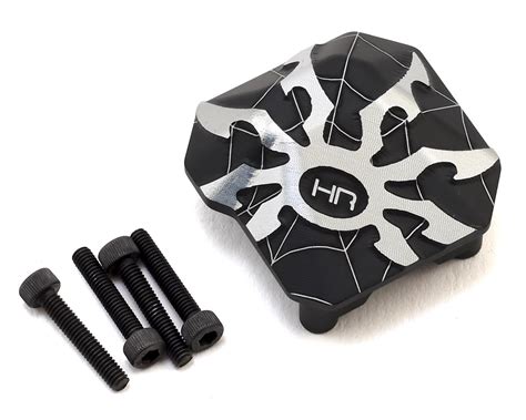 Hot Racing Axial SCX II Aluminum AR Axle Spider Diff Cover Black HRASCXT CP AMain