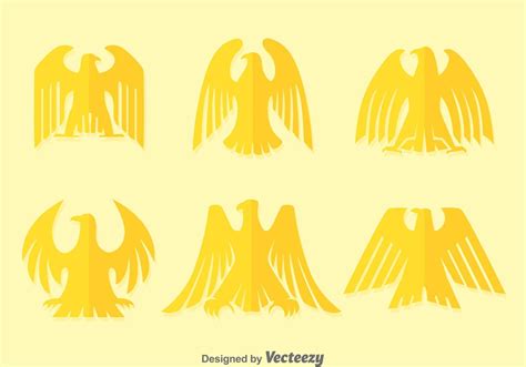 Flat Deco Golden Eagle Vectors 92277 Vector Art At Vecteezy