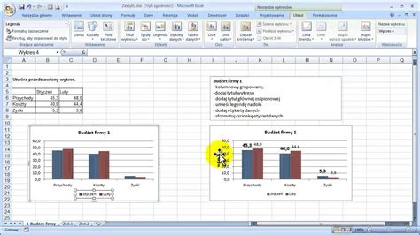 Excel Tworzenie Wykresu Youtube