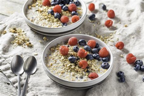 Healthy Homemade Muesli Breakfast Cereal Stock Photo Image Of Food