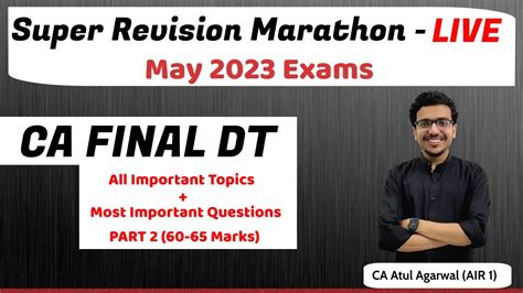 DT Super Revision Marathon PART 2 May 23 Important Topics Questions