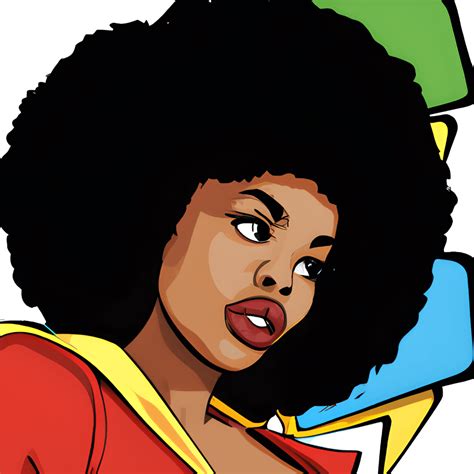 1980s Retro Black Woman Pop Art Comic · Creative Fabrica