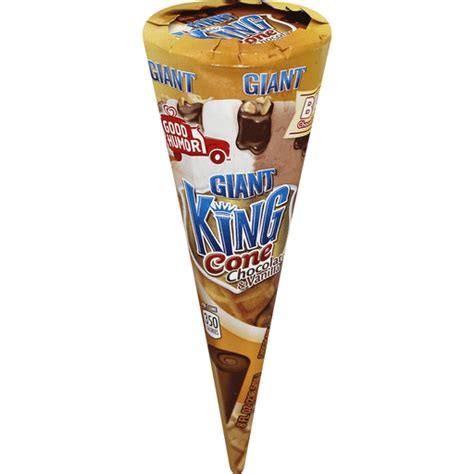 Good Humor Chocolate Vanilla Giant King Cone Non Dairy Ice Cream