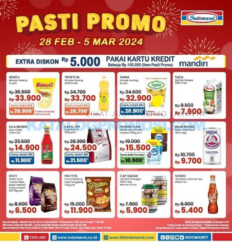 PROMO INDOMARET 1 Maret 2024 Spesial Hari Ini Banyak Diskon Hingga