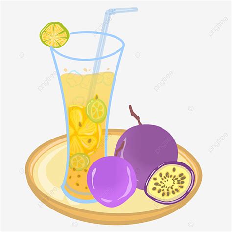 Passion Fruit Juice White Transparent Passion Fruit Juice Tea Beverage