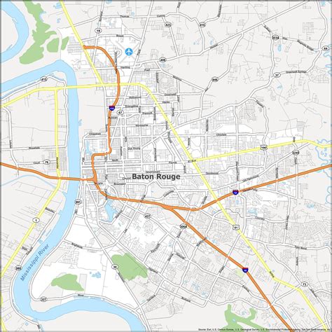 Baton Rouge Zip Code Map - GIS Geography
