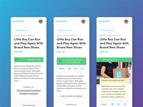 Purposity Need Page Mobile By Nick Morrison For Whiteboard On Dribbble