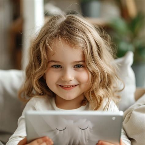 Premium Photo Screen Time For Learning Kids Engaged In Education