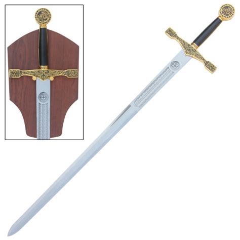 Gold Excalibur Medieval King Arthur Sword