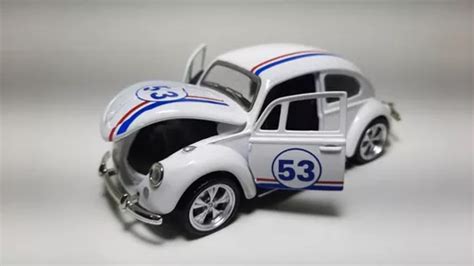 Miniatura Fusca Herbie De Metal Carro Cole O Parcelamento