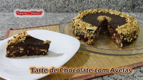 TARTE DE CHOCOLATE AVELÃS sem forno e muito fácil YouTube