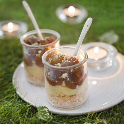 Trifle de prunes à l amaretto Marie Claire