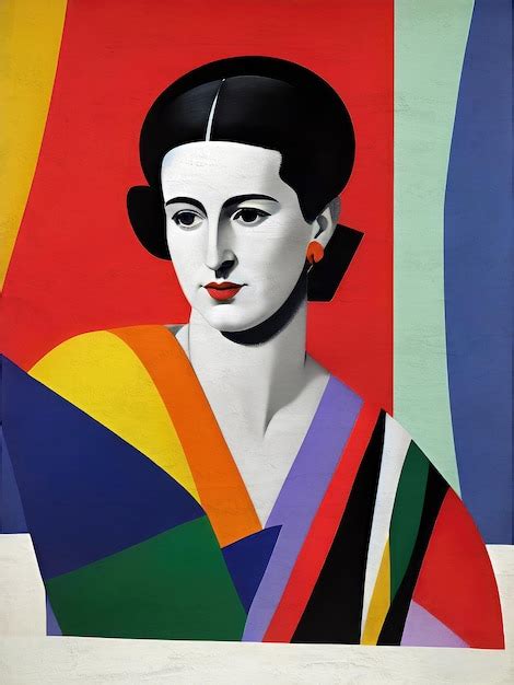 Premium Photo Retro Woman Portrait Collage Artistic Face Artwork