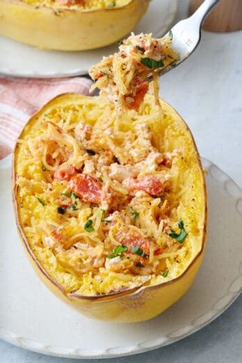 Easy Feta Spaghetti Squash Feel Good Foodie