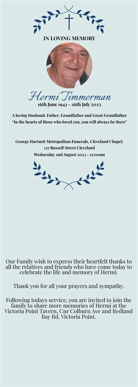 Funeral Service Card Design Template - Download in Word, Google Docs, PDF, Illustrator, PSD ...