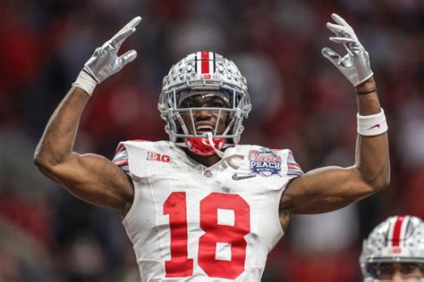 Ohio State Wide Receiver Marvin Harrison Jr Declares For The Nfl Draft