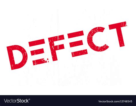 Defect Rubber Stamp Royalty Free Vector Image Vectorstock