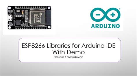 Esp Nodemcu Libraries For Arduino Ide With Demo Youtube