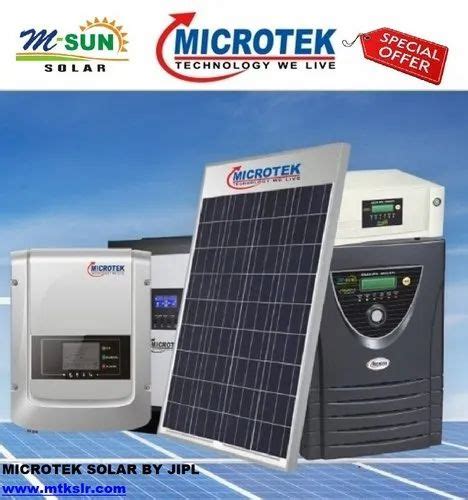 Solar M SUN 50 W To 500 KW Microtek On Grid Solar System At Rs 60000