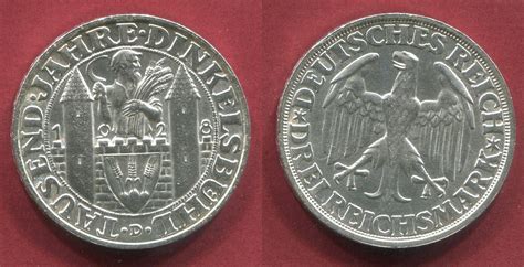 Weimarer Republik Deutsches Reich 3 Mark Weimarer Republik Silber 1928